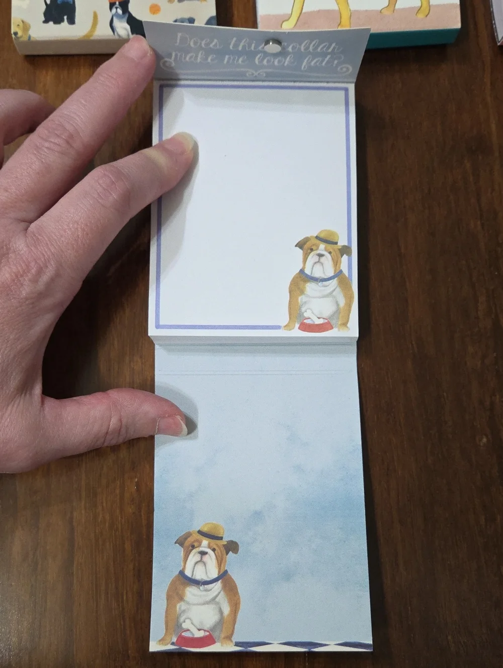 MOLLY & REX BULLDOG POCKET NOTEPAD
